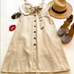 Midi buttoned down dress